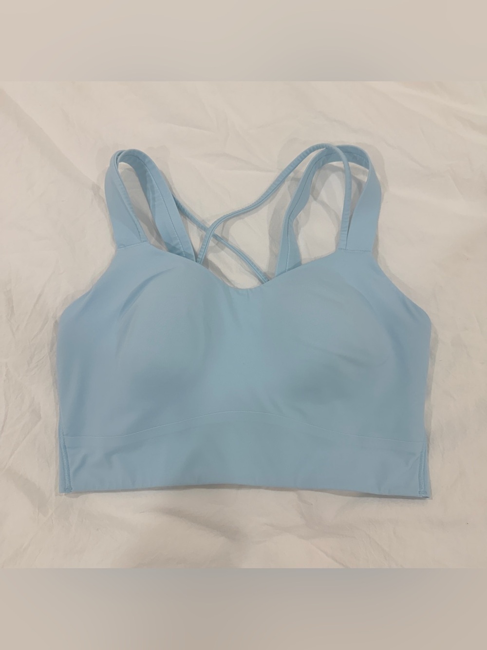 Lululemon Like a Cloud Longline Bra D/DD Cup foam blue (size 6)